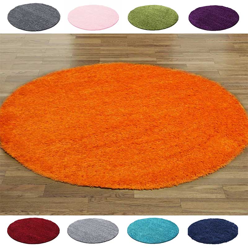 Orange Circle Rugs Abaseen