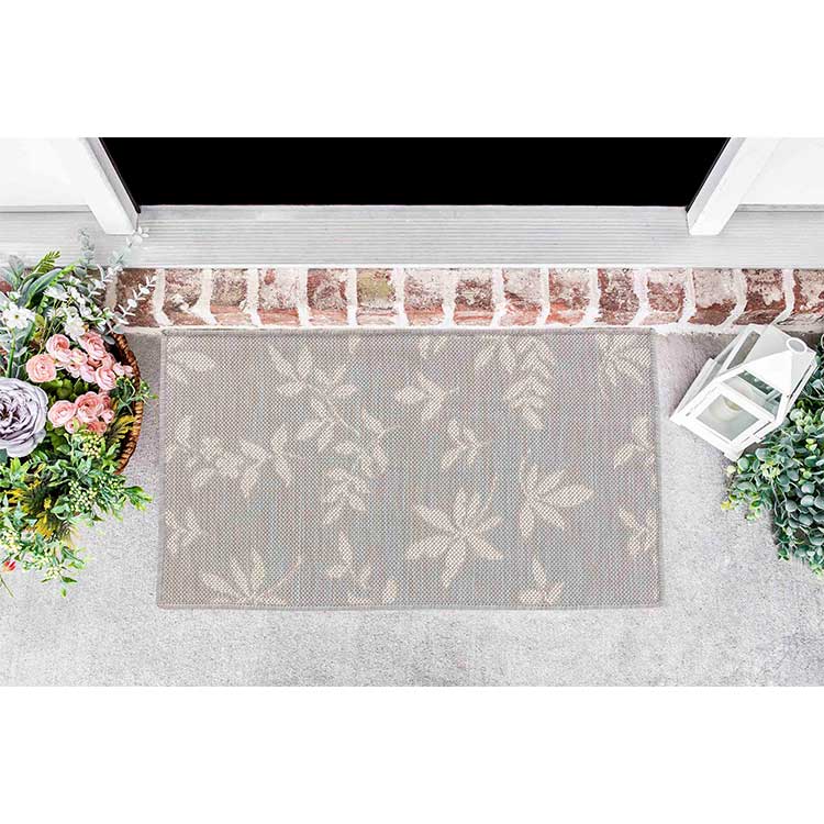 Glovelsupplies Sky Flower Grey - Indoor / Outdoor Rugs