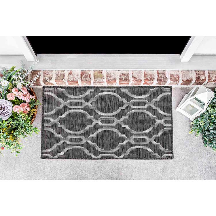 Glovelsupplies Sky Trellis Grey Indoor / Outdoor Rugs