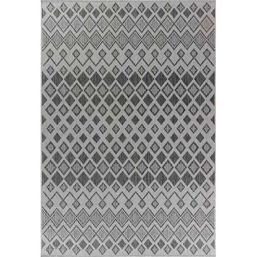 Abaseen Sky Check Grey - Indoor / Outdoor Runner Rugs Main Grey 