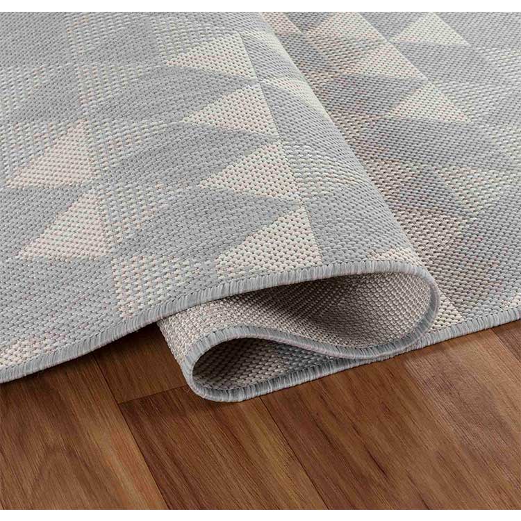 Glovelsupplies Sky Triangle Grey Rugs - Indoor / Outdoor