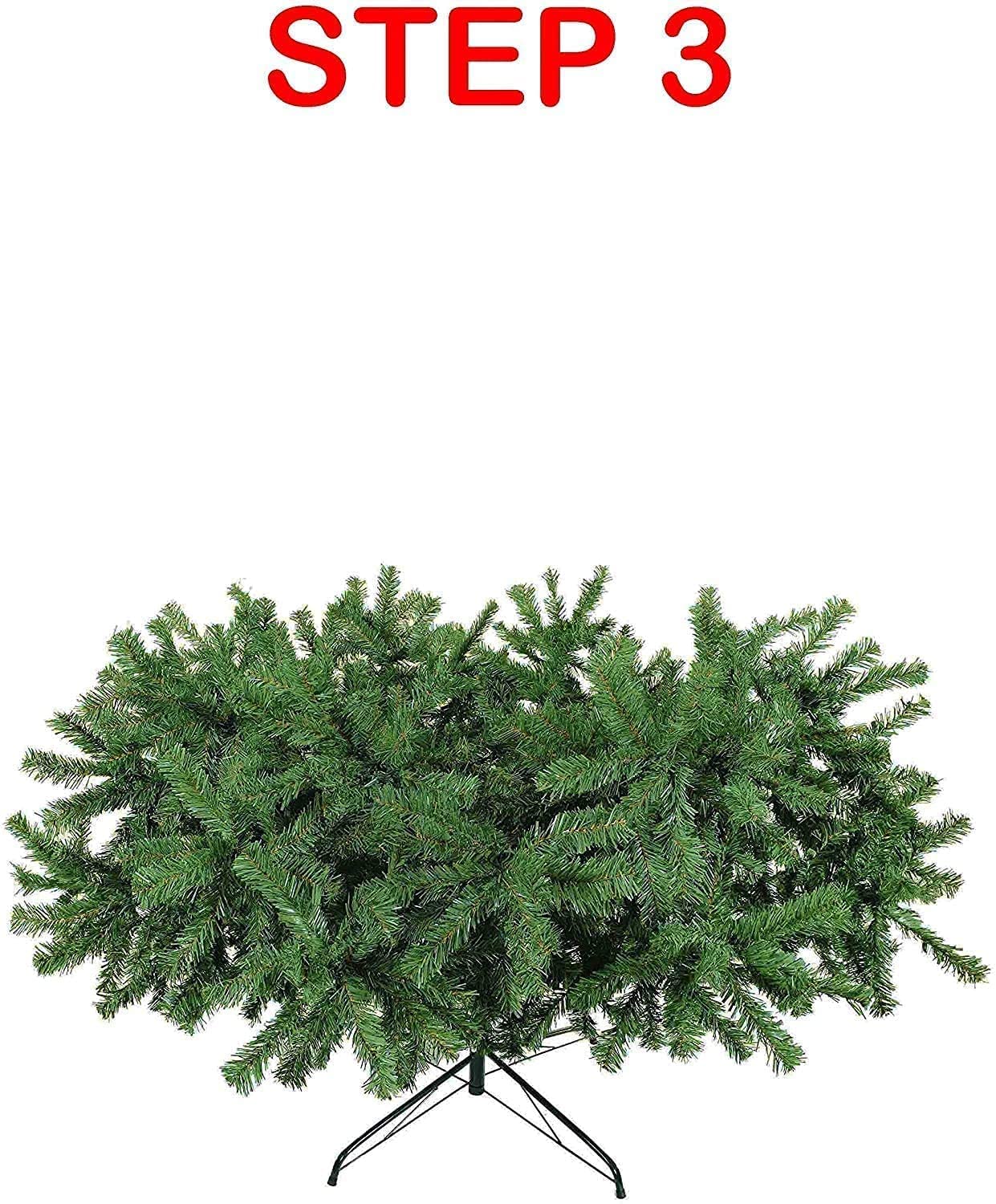 Glovelsupplies Green Artificial Christmas Tree, Xmas Tree Easy Assembly Foldable, Reusable, Strong Stand, Indoor Outdoor Decoration For Christmas