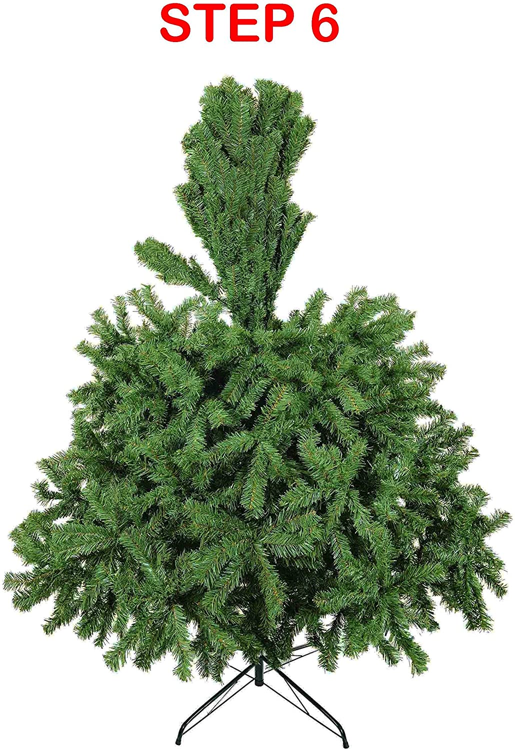 Glovelsupplies Green Artificial Christmas Tree, Xmas Tree Easy Assembly Foldable, Reusable, Strong Stand, Indoor Outdoor Decoration For Christmas