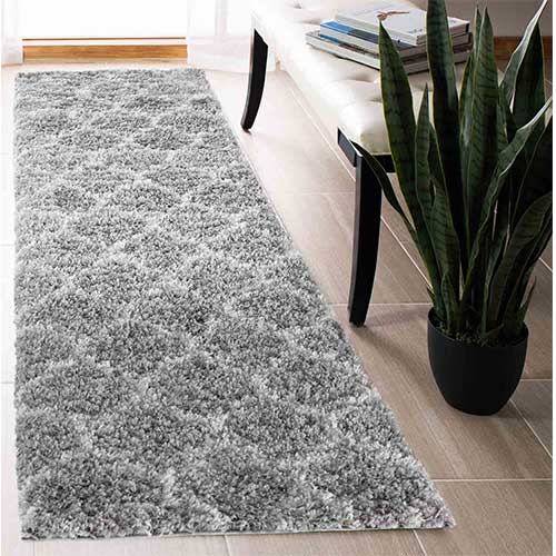 Marrakesh Large Washable Grey Rugs for Living Room Abaseen