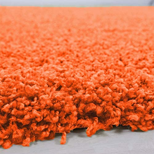 Abaseen Orange Rugs Washable Large Rugs For Bedrooms