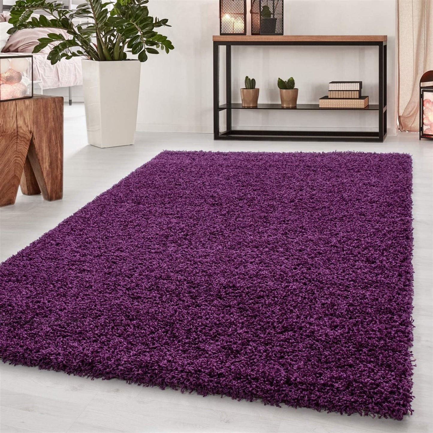 Abaseen Purple Large Rugs Washable Bedroom Rugs