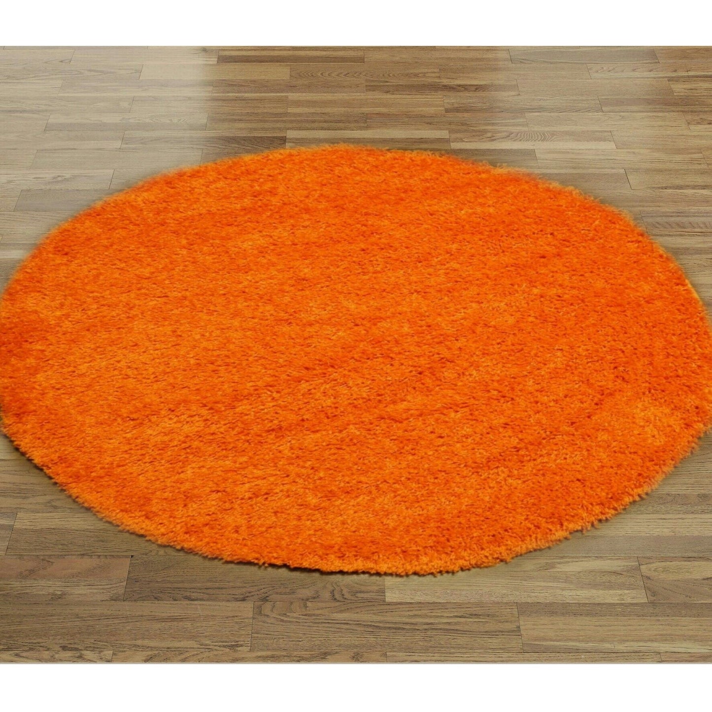 Abaseen Orange Rugs Machine Washable Round Rugs