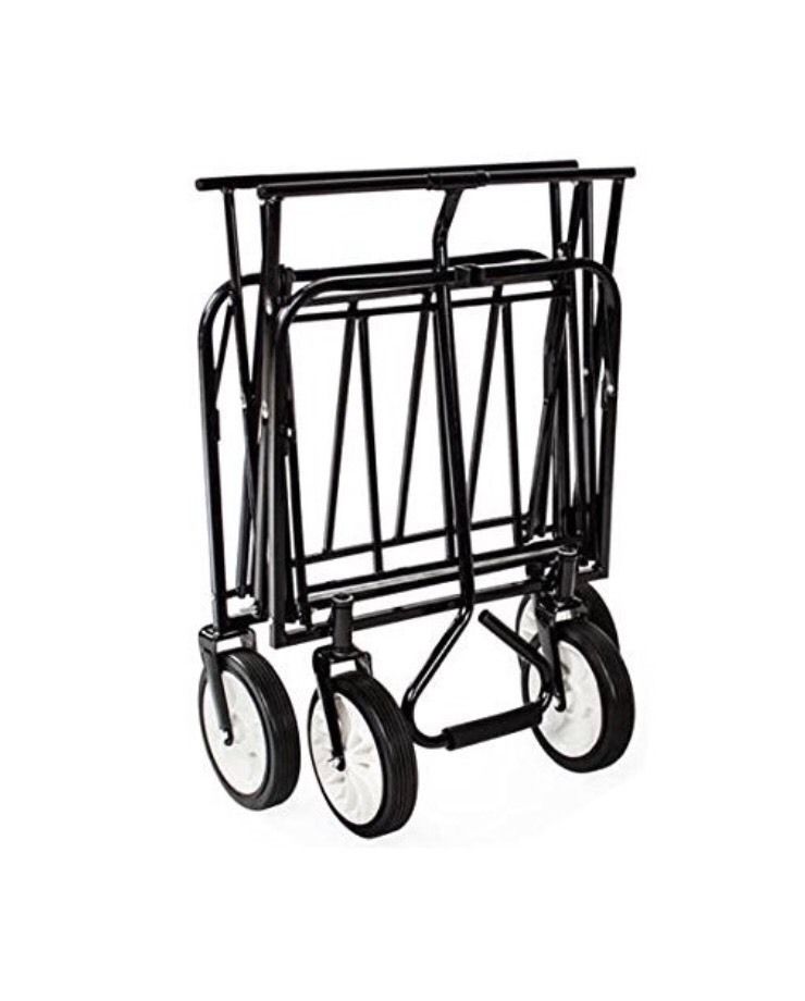 Abaseen Heavy Duty Black Portable Folding Garden Trolley - 4 Colors