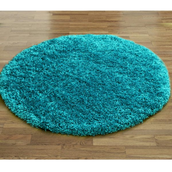 Blue Dark Teal Shaggy Rugs Large Living Room Rugs